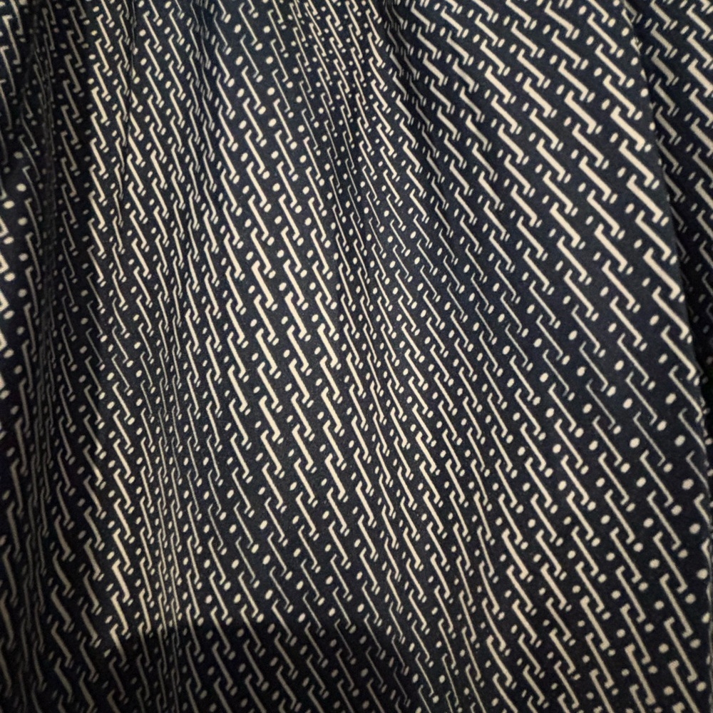 Navy and White Patterned skirt